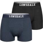 Calzoncillos bóxer multicolor de algodón rebajados con logo Lonsdale talla L para hombre 