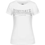 Camisetas deportivas blancas de algodón rebajadas con cuello redondo Lonsdale talla XL para mujer 