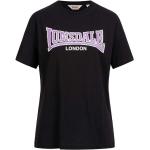 Camisetas deportivas negras de algodón tallas grandes con cuello redondo Lonsdale talla S para mujer 