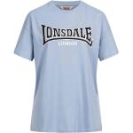 Camisetas deportivas azules de algodón tallas grandes con cuello redondo Lonsdale talla XL para mujer 