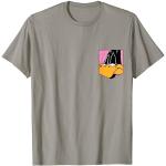 Camisetas grises de encaje con encaje  Looney Tunes Pato Lucas de encaje talla S para hombre 