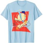 Camisetas azules de algodón de algodón  Looney Tunes Correcaminos Clásico de encaje talla S para hombre 