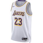 Camisetas estampada blancas LA Lakers / Lakers transpirables talla XS para hombre 