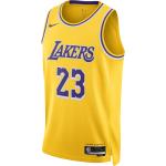 Ropa amarilla de piel de baloncesto LA Lakers / Lakers transpirable talla S para hombre 