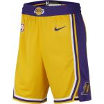 Pantalones cortos deportivos amarillos de poliester LA Lakers / Lakers talla S de materiales sostenibles para hombre 