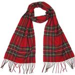 LOVARZI Lana bufanda Rojo - Escocés tartán bufandas para hombres y mujeres - Regalos