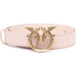 Cinturones rosas con hebilla  con logo PINKO Love para mujer 