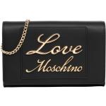 Billetera negras de poliuretano rebajadas con logo MOSCHINO Love Moschino para mujer 