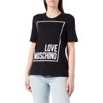 Camisetas negras de manga corta manga corta MOSCHINO Love Moschino talla 4XL para mujer 