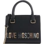 Bolsos negros de sintético de mano de piel con logo MOSCHINO Love Moschino para mujer 