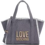 Bolsos azules de algodón de moda MOSCHINO Love Moschino para mujer 