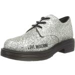 Zapatos de goma con cordones con tacón de 3 a 5cm formales MOSCHINO Love Moschino con purpurina talla 39 para mujer 