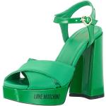 Sandalias verdes de verano MOSCHINO Love Moschino talla 40 para mujer 