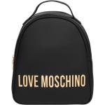 Mochilas negras de poliuretano rebajadas con logo MOSCHINO Love Moschino para mujer 