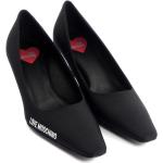 Zapatos negros de goma de tacón rebajados con tacón de 5 a 7cm MOSCHINO Love Moschino talla 37 para mujer 