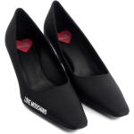 Zapatos negros de goma de tacón rebajados con tacón de 5 a 7cm MOSCHINO Love Moschino talla 38 para mujer 