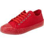 Zapatillas rojas de goma con cordones con cordones informales MOSCHINO Love Moschino talla 37 para mujer 