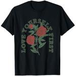 Love Yourself First - Rosa Camiseta