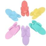 LOVECRAZY Zapatillas Desechables para Pedicura Salon Nail Spa Baño 12 Pares/Bolsa Color Envia al Azar (3 Bolsas (36 Pares Total))
