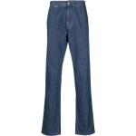 Jeans azules de algodón de corte recto ancho W31 largo L34 con logo Ermenegildo Zegna para hombre 
