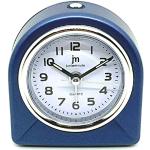 LOWELL Despertador de Cuarzo Just a Minute de plástico con Movimiento sincronizado, Color Azul Oscuro, 7,5 x 3,5 x 8 cm, Pilas necesarias 1 x AA, Metal