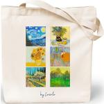 Tote bags de plástico Van Gogh para mujer 