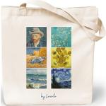 Tote bags de plástico Van Gogh para mujer 
