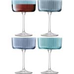 Copas azules de cocktail Lsa International en pack de 4 piezas 