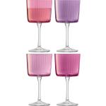Copas transparentes de vino de 250 ml Lsa International en pack de 4 piezas 