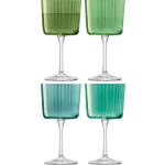 Copas verdes de vino de 250 ml Lsa International en pack de 4 piezas 
