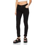 Jeans stretch negros ancho W26 LTB Molly talla M para mujer 