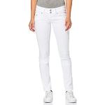 Jeans stretch blancos ancho W25 desgastado LTB Molly para mujer 