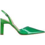 Zapatos verdes de cuero de tacón lacado Luca Valentini talla 39 para mujer 