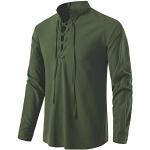 Disfraces verdes de algodón medievales vintage talla S para hombre 