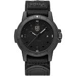 Relojes negros de pulsera impermeables 24h con logo Luminox para hombre 