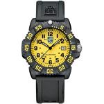 Relojes amarillos de pulsera impermeables 24h con logo Luminox para hombre 