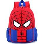 Mochilas escolares rojas de tela Spiderman con aislante térmico infantiles 