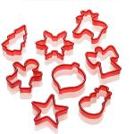Moldes rojos de plástico para galletas Lurch 