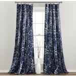 Persianas & cortinas azul marino oscurecedoras en pack de 2 piezas 