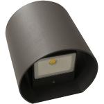 lutec al5004 gr a + +, LED de exterior lámpara de pared, aluminio, antracita, 8 x 10 x 10 cm