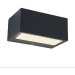 Lutec GEMINI - Lámpara de pared LED para exteriores (aluminio, 10,5 W, 700 lúmenes, 3000 K, efecto de arriba y abajo, resistente a la intemperie)