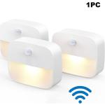 Lámparas LED blancas de plástico con sensor de movimiento 