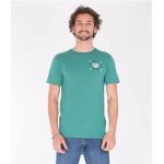 Camisetas verdes de algodón de manga corta rebajadas HURLEY talla S para hombre 
