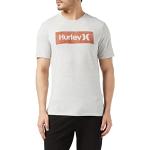 Camisetas grises de algodón de algodón  rebajadas tallas grandes HURLEY talla XXL para hombre 