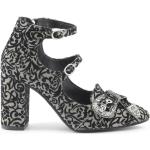 Zapatos negros de goma de tacón rebajados de otoño con tacón más de 9cm Made in Italia talla 41 para mujer 