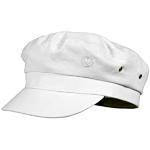 Gorras blancas de algodón marineras con logo talla M para mujer 