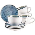 Tazas azul marino de gres de té  de 270 ml aptas para lavavajillas vintage Mäser 