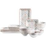 Sets de platos grises de porcelana de 300 ml aptos para lavavajillas Mäser 14 cm de diámetro en pack de 18 piezas 
