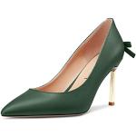 Zapatos verdes de tacón talla 40 para mujer 