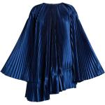 Túnicas vestido azules de poliester rebajadas asimétrico talla 3XL para mujer 